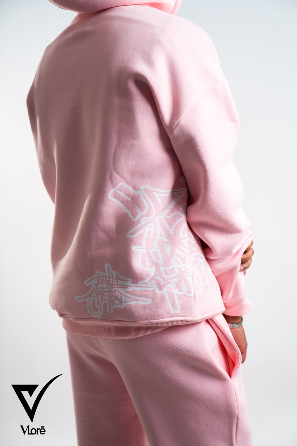 Pink Hoodie Print